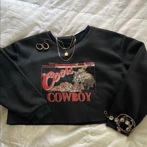 Coors Cowboy Black Sweatshirt